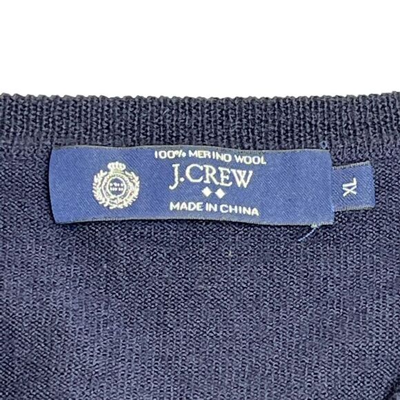 J. Crew Factory 100% merino wool V-neck sweater size XL - Picture 7 of 13
